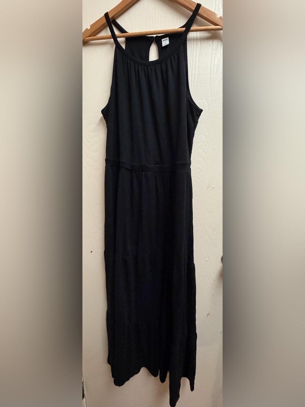 🖤 Old Navy Black Tiered Maxi Dress – Size Large